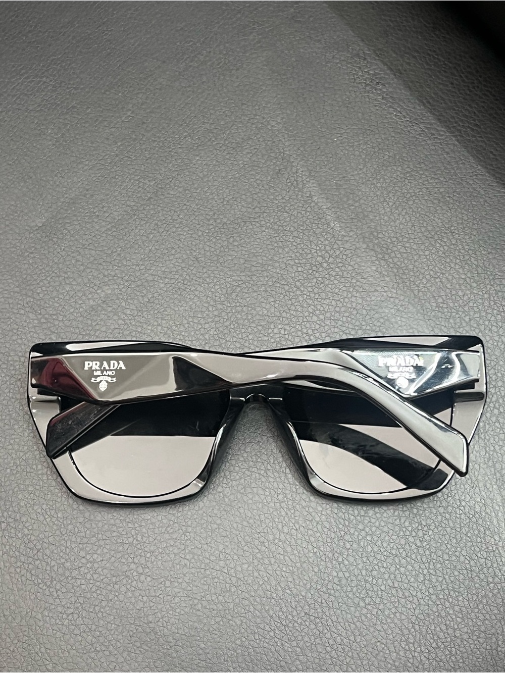 Prada Black Oversized Cat-Eye Sunglasses - Picture 2 of 5